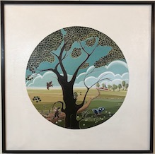 Landlopertje 52x52 cm 219