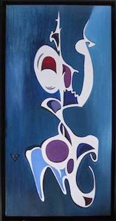 de vrouw 56x106 cm 320