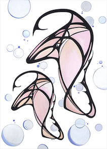 zeepaardjes 50x70 cm 320